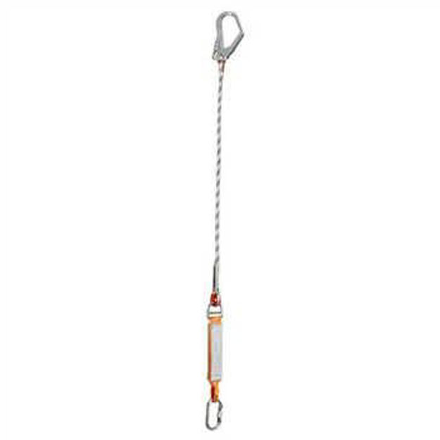 EKS-243-3ŞOK EMİCİLİ TEK BACAKLI LANYARD1,2MT 54MM KANCA İLE  (Adet)